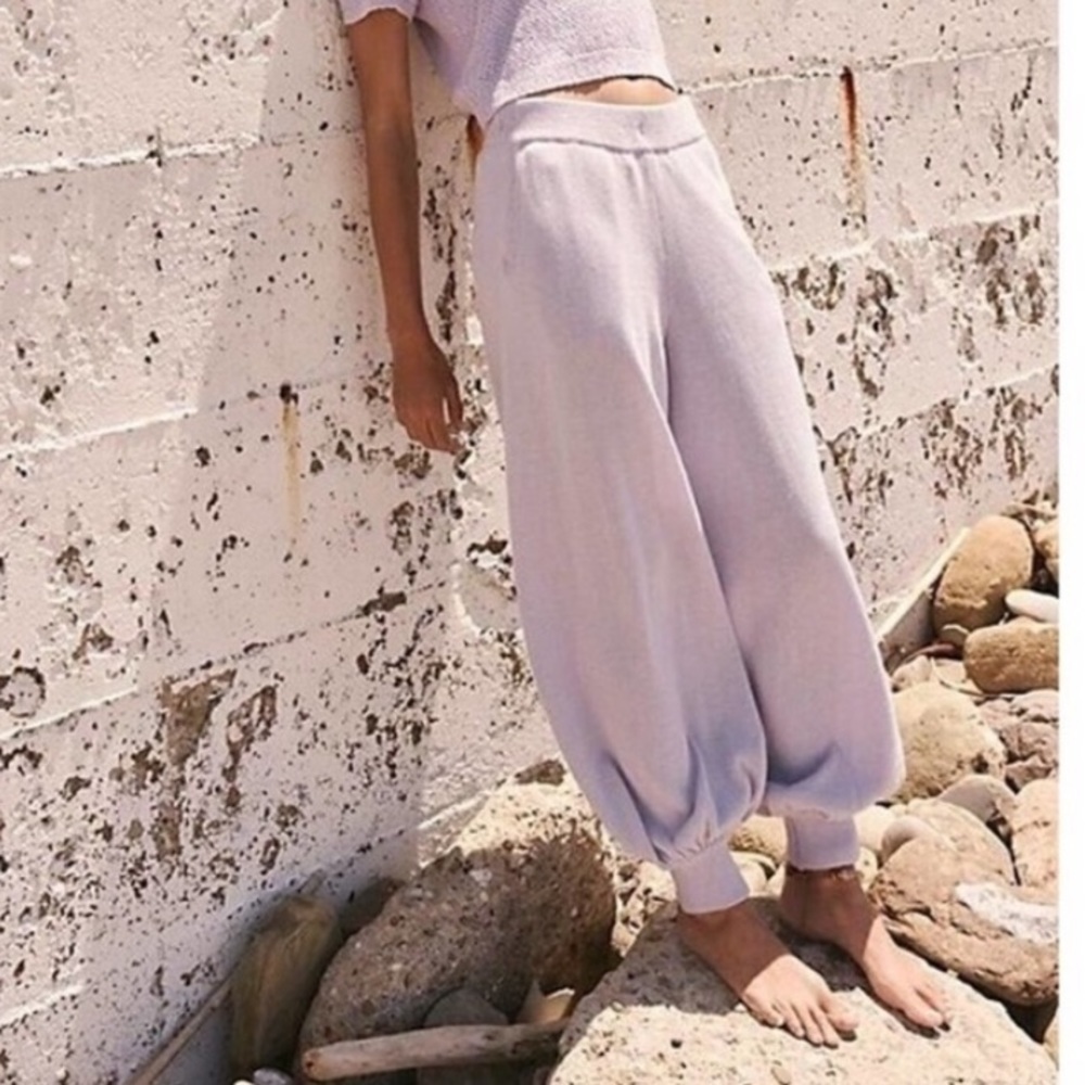 Free People Nolan Sweater Pants Purple size XS